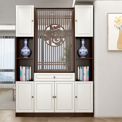 高档精品屏风沙发隔断柜实木新中式入户进门玄关门厅正对门置物架