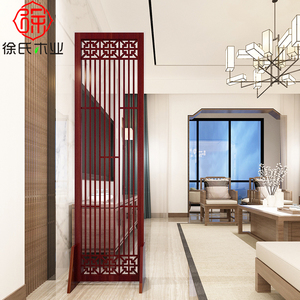 新品现代简约屏风隔断屏障客厅折叠房间卧室移动新中式玄关实木入