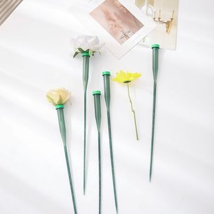 带杆洋兰管透明储水杆蝴蝶兰水管花束鲜花嫁接营养保鲜花店专用