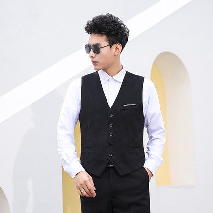 伴郎西服马甲新郎兄弟团结婚礼服衣服西式男夏季衬衫西裤三件套装