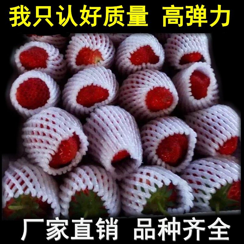 加厚枇杷草莓防震水果保护网套梨猕猴桃橙子桃泡沫包装网袋批发