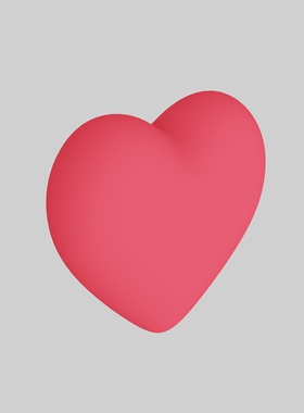 心3D模型素材 爱心犀牛模型 rhino obj 工业设计产品设计