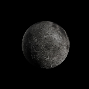 月球3D模型设计素材 贴图凹凸月球宇宙效果展示犀牛月球表面rhino