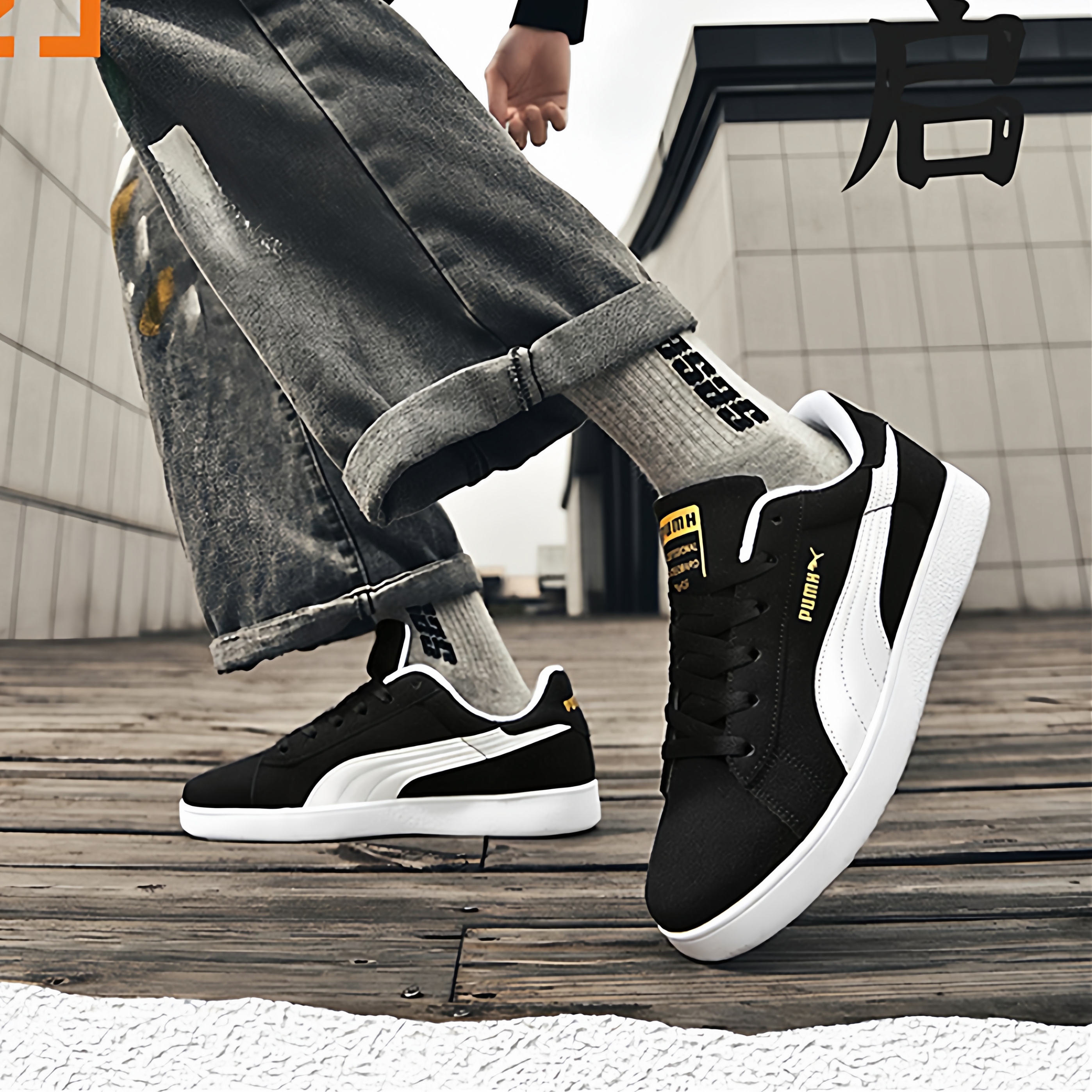 PU/MH金标马复古德训板鞋滑板英伦风学生校园男女运动休闲平底鞋