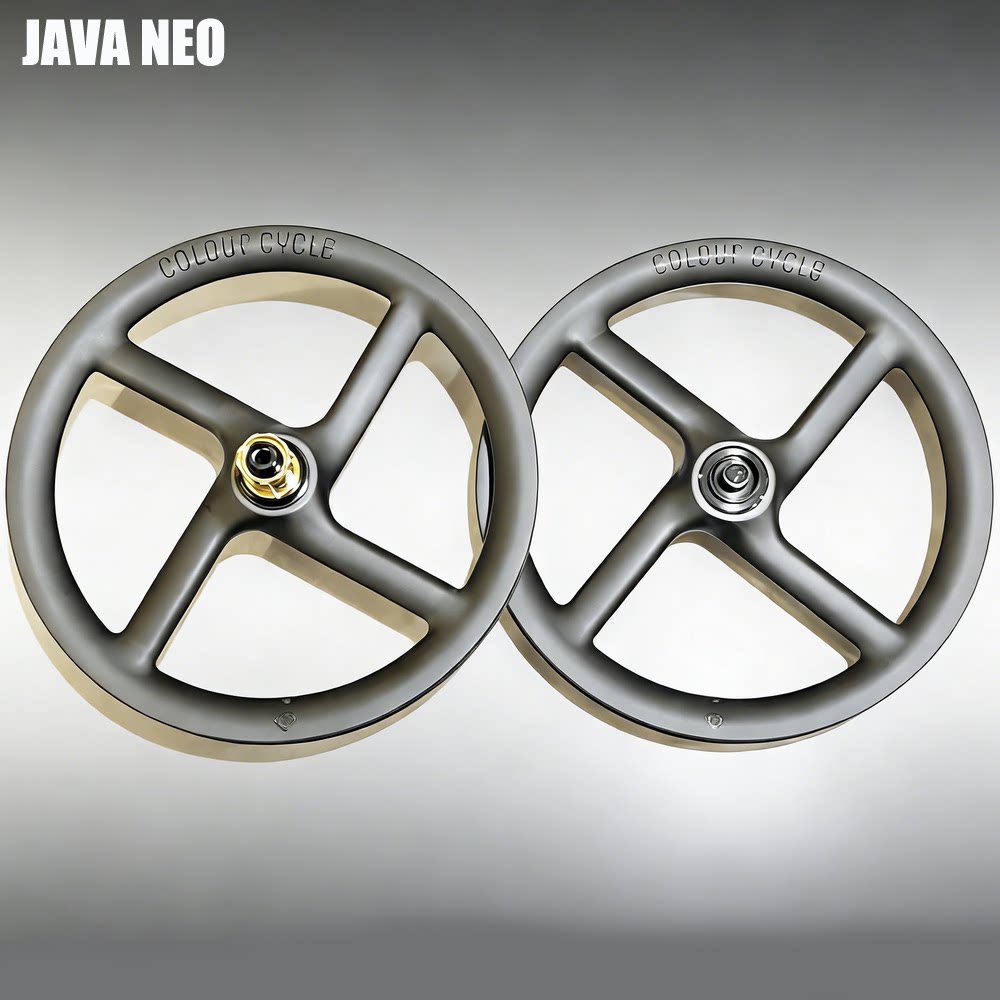 Colour Cycle JAVA neo 佳沃三折叠车改装碳纤四刀桶轴轮组 835g图片