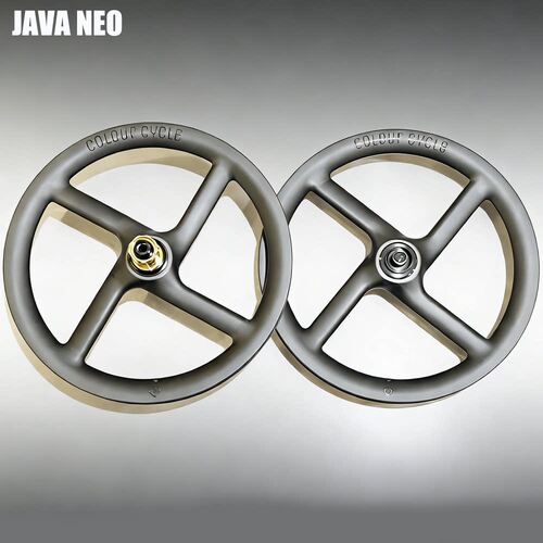 Colour Cycle JAVA neo 佳沃三折叠车改装碳纤四刀桶轴轮组 835g