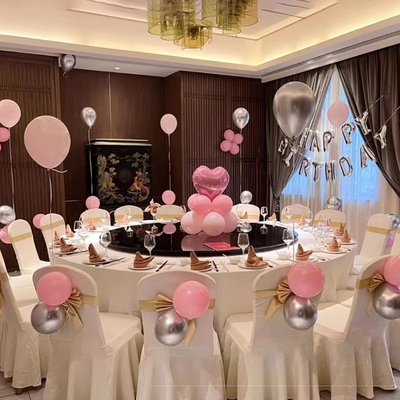 酒店餐厅包厢生日场景布置气球