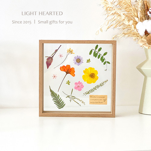 压花画框干花永生花礼物玻璃相框