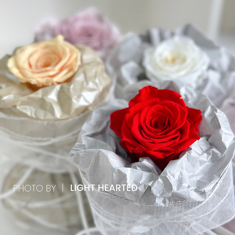 mini永生香皂玫瑰小花束ins礼物