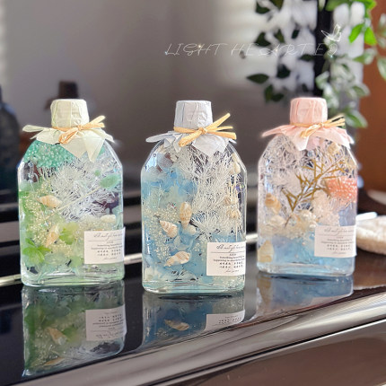 干花浮游花瓶永生花植物标本贝壳花束女生日毕业母亲情人节日礼物