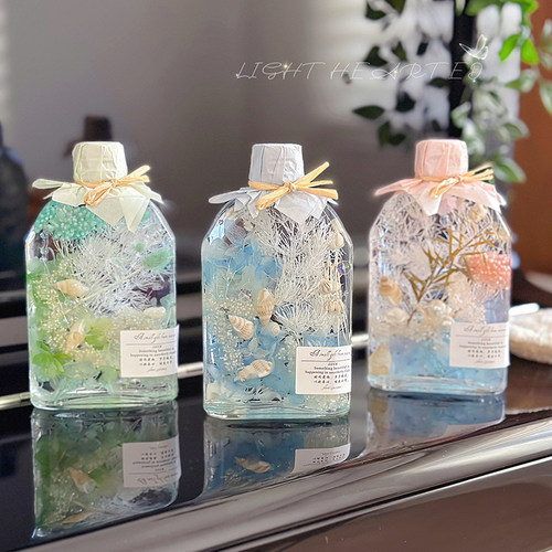 漂浮瓶干花永生花创意礼物浮游花