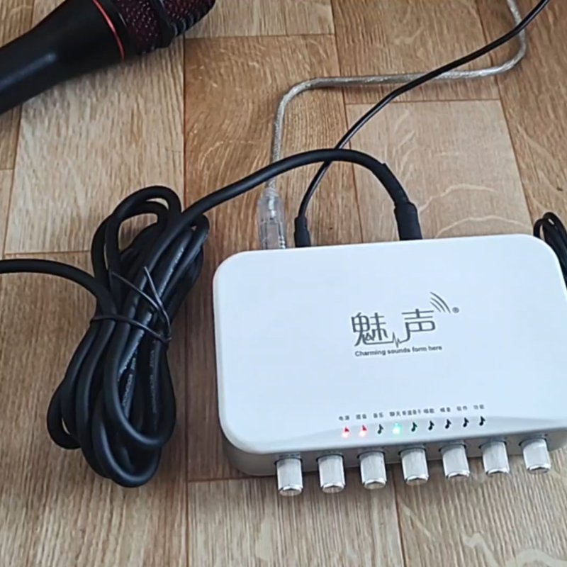 议价魅声 MS-T800 外置声卡 正常使用,带一个话筒,带维修