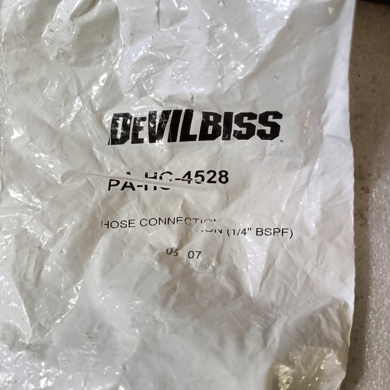DEVILBISS喷枪配件，气管软管压接接头，型号PA-HC