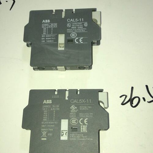 议价全新无包装2个ABB辅助触点：CAL5X-11，原装正品，外维修