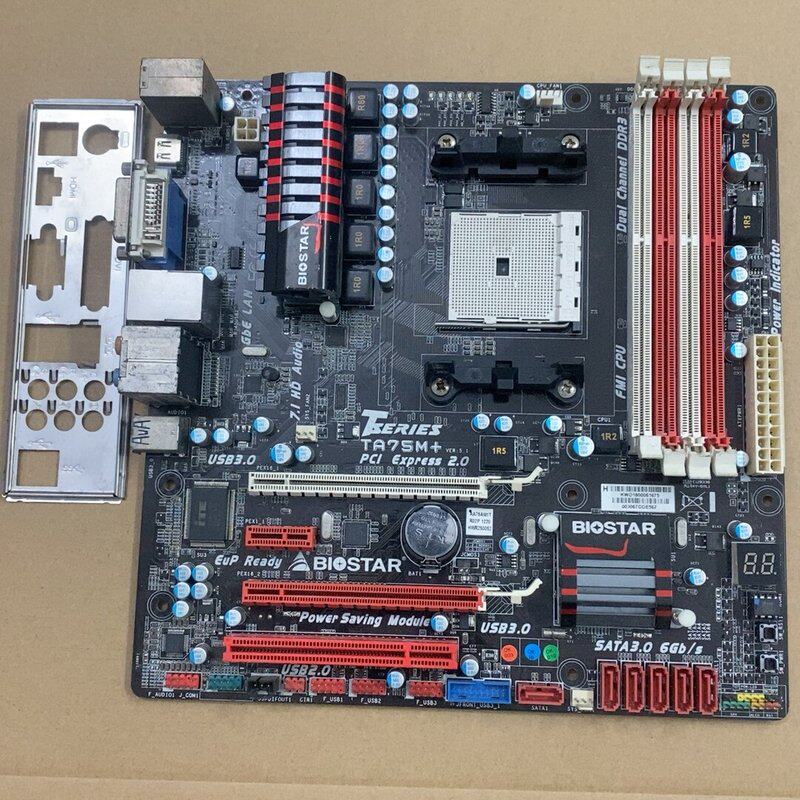 议价，映泰TA75M+主板FM1接口支持DDR3代内存条，带HDM，维修