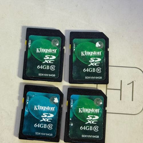 议价车载录像机拆下的，金士顿SDXC卡 64GB Class10维修