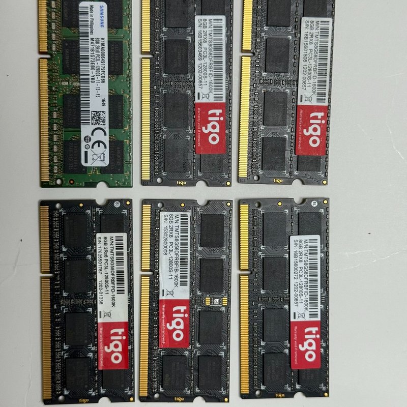 议价金泰克tigo DDR3 8G内存条，有5个，1600维修