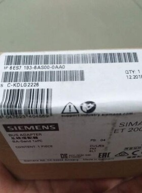 6ES7193-6AS00-0AA0西门子ET200SP 总线适配器 6ES71936AS000AA0