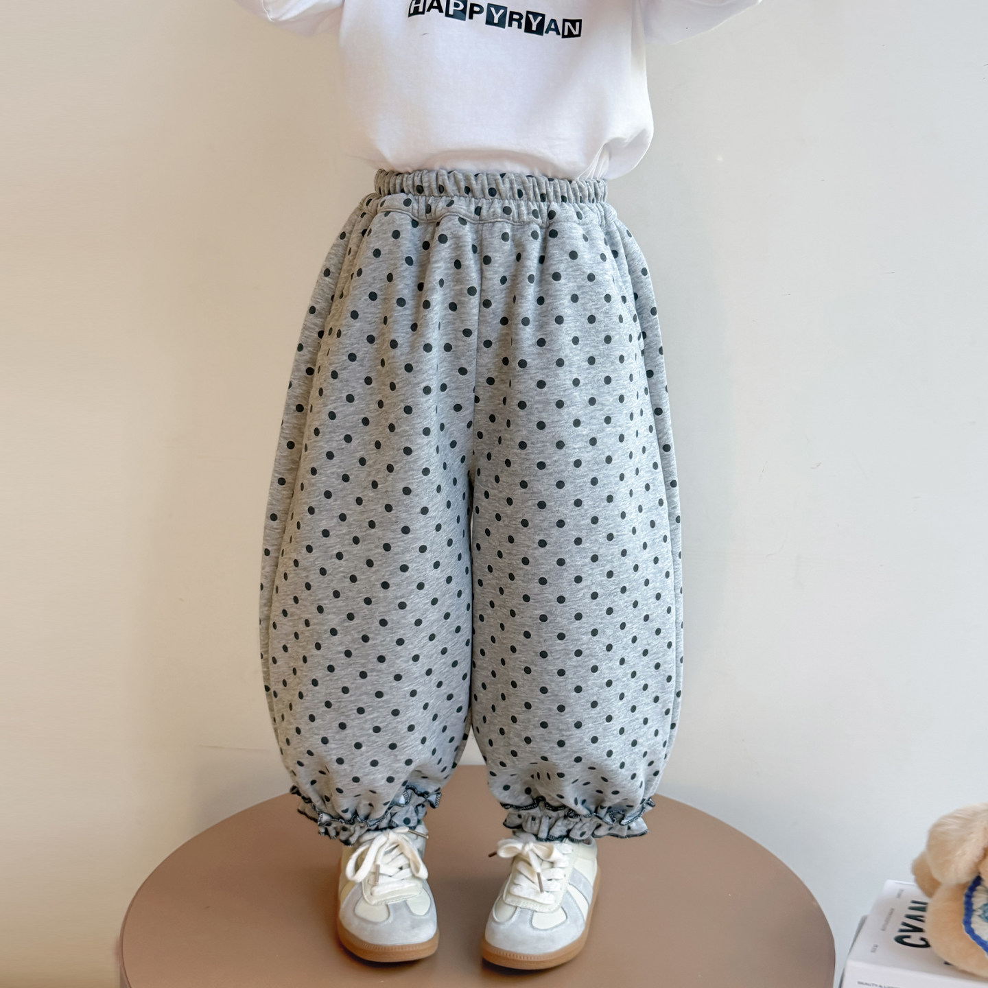 女童裤子2026新款春秋季宝宝休闲百搭波点卫裤儿童洋气时髦休闲裤,童装/婴儿装/亲子装,裤子,淘宝优惠券,粉丝福利购,淘宝优惠卷