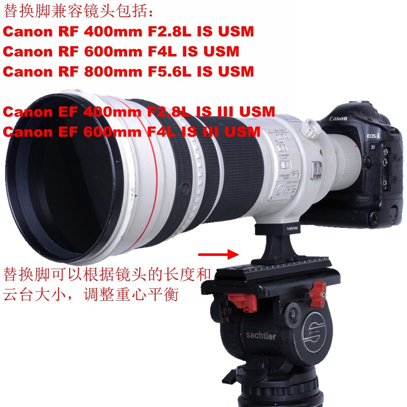 适用佳能RF600/4和RF800/5.6镜头