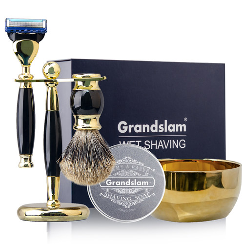 Grandslam手动剃须刀套装刮胡刀男朋友生日礼物送礼男士高档礼盒