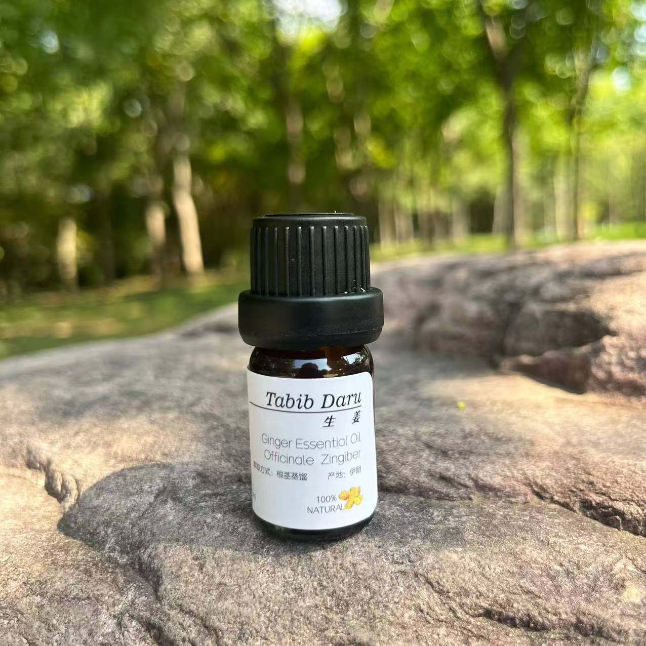 生姜单方精油 百分百纯度老姜蒸馏提取 驱寒暖身经络发热祛湿