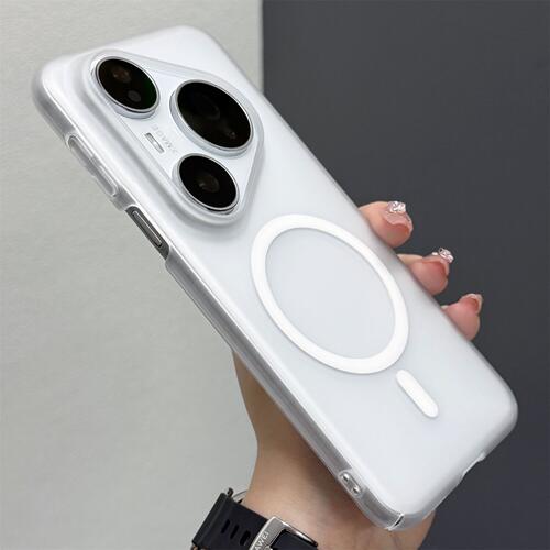 适用华为Pura90promax手机壳pura90高清Pura80Ultra透明Pura70pro+磁吸散热PC磨砂防指纹超薄硬防摔男女全包