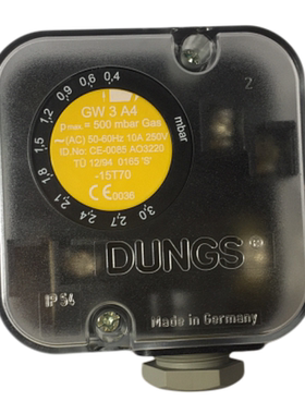 GW3A4 GW3A5 GW3A6 德国原装 冬斯DUNGS 燃气压力开关 风压开关