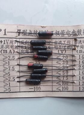 2AP2  2AP9  检波二极管，矿石收音机
