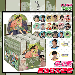 新款野画集动漫周边75MM马口铁胸针【盲抽】含徽章保护套双闪吧唧