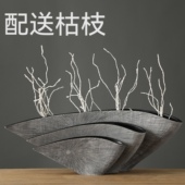 现代极简轻奢抽象艺术摆件玄关电视柜客厅家居装 花瓶摆件 饰品软装