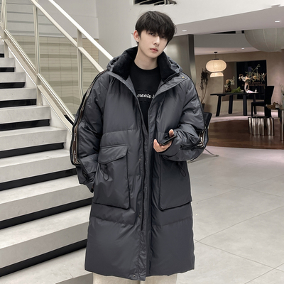 中长款防寒服男学生羽绒棉服外套