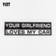 LOVE GIRLFRIEND CAR文字车贴 创意YOUR 汽车贴纸YJZT汽车贴纸个性
