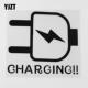 汽车贴纸YJZT 汽车贴纸创意油箱盖CHARGING警示HY5062问界ES200