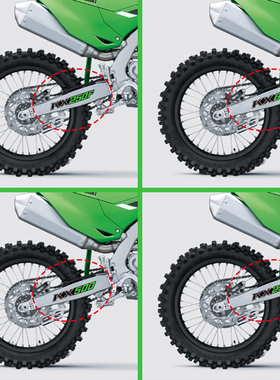 越野摩托车反光贴纸适用川崎KX250 KX250X KX250F KX85 KX500贴花