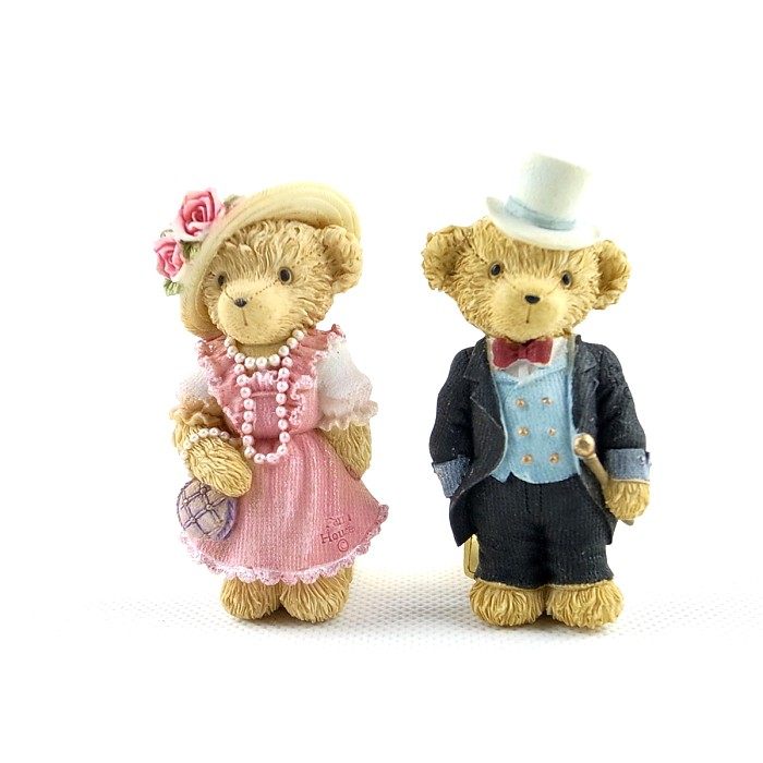 可爱日本farm house时尚卡通贵族情人节泰迪熊冰箱贴创意磁贴礼物