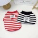 宠物狗狗简约条纹宠物狗狗牵引卫衣春夏秋薄款 小型犬猫咪衣服泰迪