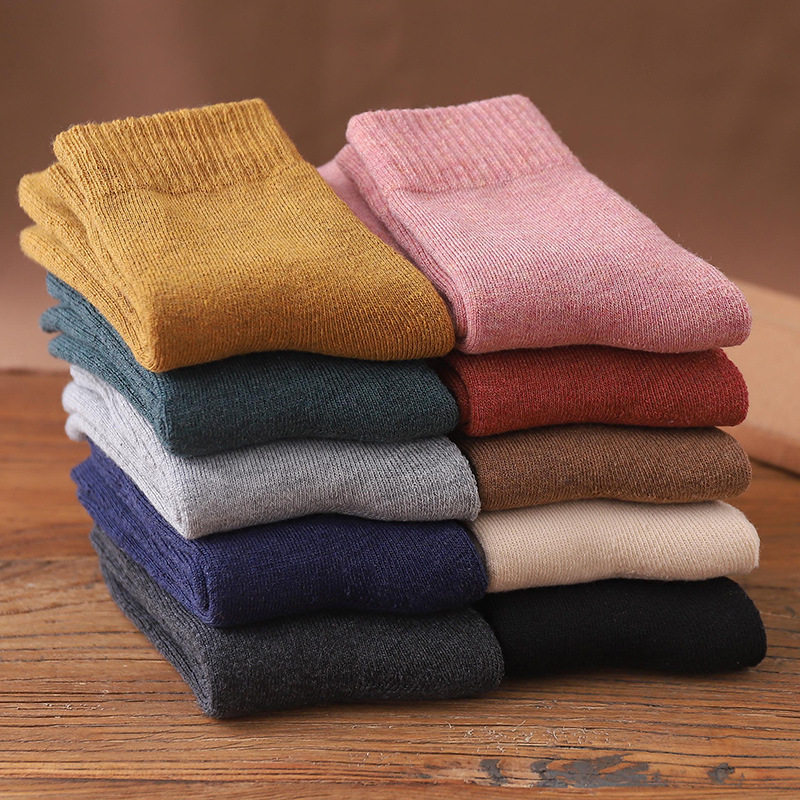 毛圈袜子女中筒袜春秋冬季长袜纯色长筒棉袜男加厚加绒保暖毛巾袜,女士内衣/男士内衣/家居服,长筒袜,淘宝优惠券,粉丝福利购,淘宝优惠卷