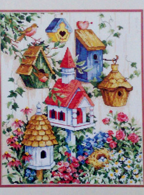 刘年锦绣 正品DMC绣线十字绣自配套件 非印花 DIM 13594 鸟的家园