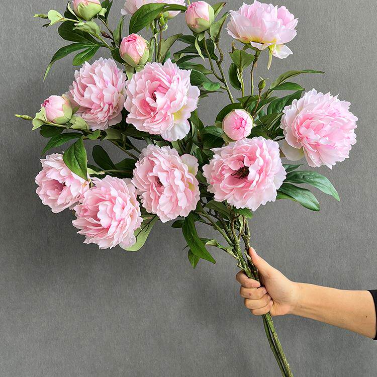 高档轻奢牡丹仿真花假花客厅电视柜装饰花艺摆件插花摆设落地花瓶,家居饰品,仿真花/假花,淘宝优惠券,粉丝福利购,淘宝优惠卷