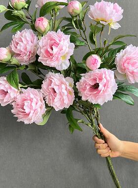 高档轻奢牡丹仿真花假花