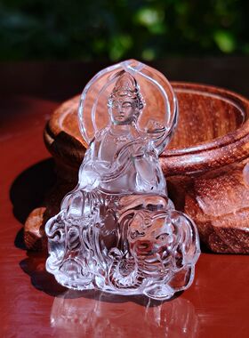 喜马拉雅白水晶守护普贤菩萨
