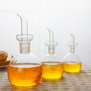 油瓶调味瓶防漏不滴油无铅高硼硅玻璃安全健康 厨房用品玻璃油壶