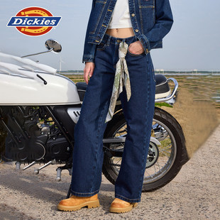 Dickies帝酷适25秋冬新款女款超宽松版型工装牛仔伐木裤卡车牛仔