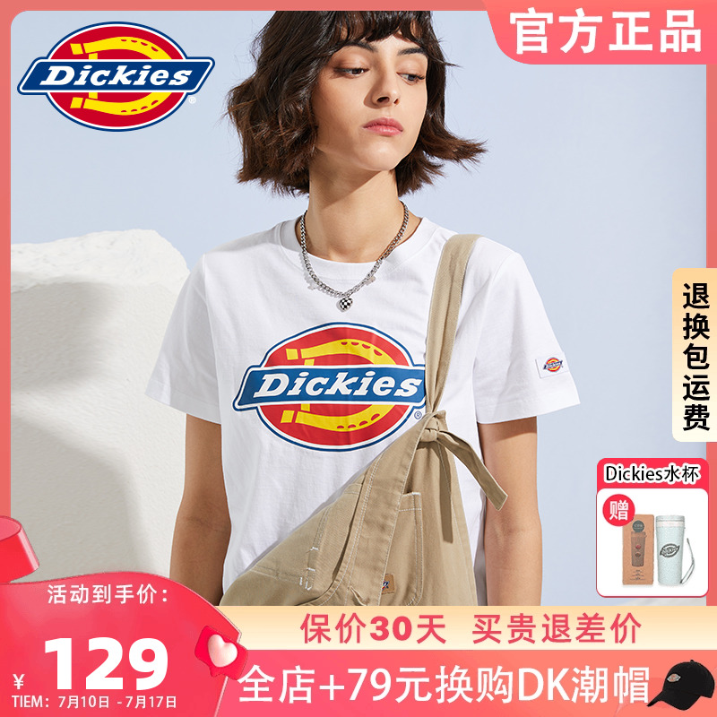 dickies印花短袖T恤女式新品舒适