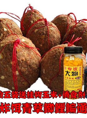 鱼食爆炸饵料抛竿通杀青草