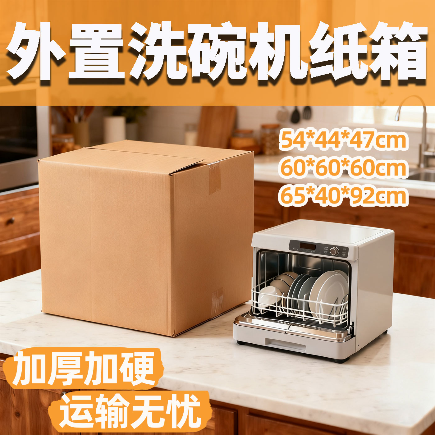 装迷你小型家用外置台式独立洗碗机打包箱邮寄搬家运输外包装纸盒