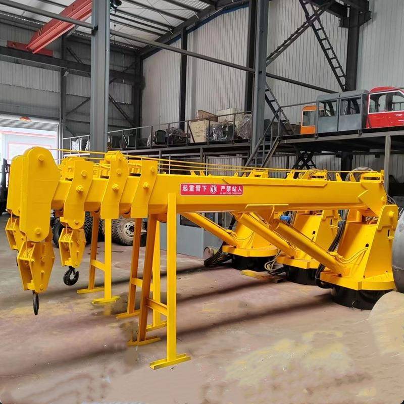 全自动小型船吊机 甲板固定式船用起重机 60°旋转直臂式克令吊