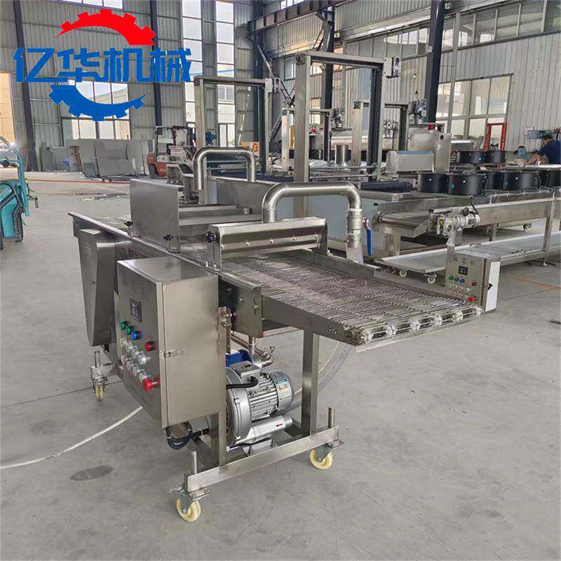 全自动天妇罗淋浆机 油炸茄盒藕盒挂浆设备 瀑布式薯条上浆机