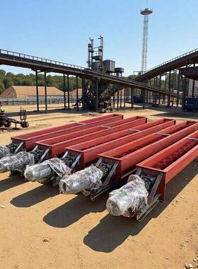 钢厂粉尘LS400螺旋输送机生产厂家5米长U型螺旋绞刀价格优惠